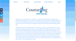 Desktop Screenshot of counselingwithkarine.com