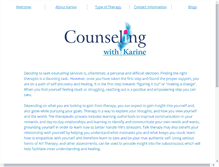 Tablet Screenshot of counselingwithkarine.com